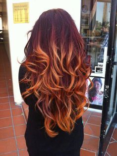 Awesome!! Auburn Ombre Hair, Hair Color Red Ombre, Best Ombre Hair, Red Ombre Hair, Brown Ombre Hair, Ombré Hair, Arm Tattoos, Ombre Hair Color, Auburn Hair