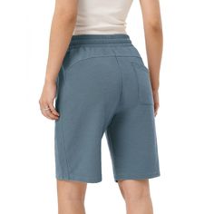 Elevate your summer wardrobe with the Missky Women's Bermuda Shorts, designed for both style and comfort. These shorts are crafted from a unique waffle-knit fabric that ensures breathability and softness, making them perfect for all-day wear.

- Material: Soft, breathable waffle-knit fabric
- Features: Elastic waistband with adjustable drawstring, two front pockets, one back pocket, and one side zipper pocket
- Color: Available in a range of versatile solid colors
- Design: Classic Bermuda lengt Leisure Knee-length Bottoms With Built-in Shorts, Comfortable Leisure Bottoms With Built-in Shorts, Casual Knee-length Loungewear Shorts, Comfortable Casual Short Bottoms, Knee-length Shorts For Loungewear, Leisure Knee-length Shorts With Pockets, Knee-length Bottoms With Elastic Waistband For Loungewear, Casual Knee-length Loungewear Bottoms, Knee-length Lounge Bottoms With Pockets