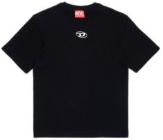 Black Cotton T-shirt With Logo Emblem, Classic Black Top With Logo Patch, Sporty Black Tops With Logo Patch, Sporty Black Top With Logo Patch, Black Sporty Top With Logo Patch, Black Short Sleeve Tops With Logo Emblem, Black Short Sleeve Top With Logo Emblem, Casual Black Top With Logo Patch, Black Short Sleeve T-shirt With Logo Emblem