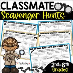 the scavenger hunt for students to use with their class's science projects