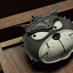 Handmade Black Leather Coin Purse, Hand-stitched Leather Coin Purse For Daily Use, Black Leather Handmade Coin Purse, Handmade Leather Coin Purse For Personal Use, Angry Cat, Keychain Handmade, Cat Keychain, Cat Bag, Cat Charm