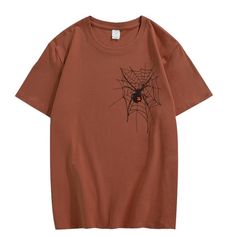 100% Cotton Imported Machine Wash MATERIAL: Women's summer T-shirts are made of 100% cotton material, which is soft, skin-friendly, breathable, and comfortable. We suggest customer order 1~2 sizes up for a loose fit. FEATURES: Simple crewneck T-shirt, short sleeves, ''spider web'' themed Halloween graphic, loose-fitting tunic T-shirt, casual style for added comfort. Basic tees are the perfect addition to Y2k's aesthetic accessories or streetwear. OCCASION: Harajuku Gothic T-shirts are suitable f Trendy Red Top For Halloween, Y2k Short Sleeve Halloween T-shirt, Y2k Style Halloween Short Sleeve T-shirt, Y2k Style Cotton Halloween Tops, Y2k Cotton Tops For Halloween, Y2k Style Cotton Tops For Halloween, Y2k Halloween T-shirt With Letter Print, Y2k Letter Print T-shirt For Halloween, Y2k Crew Neck T-shirt For Halloween