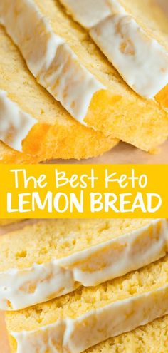 Try this sweet and moist keto lemon bread recipe for a healthy breakfast or sugar free dessert that tastes like lemon pound cake Keto Lemon Bread, Lemon Bread Recipe, Deserturi Raw Vegan, Lemon Bread Recipes, Glutenfri Baking, Keto Quiche, Desserts Keto, Lowest Carb Bread Recipe, Postre Keto