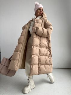 ad eBay - Find many great new & used options and get the best deals for Women's Fashion Casual Style Warm Thickened Hooded Cotton Coat Jacket at the best online prices at eBay! Free shipping for many products! Warm Hoodies, Winter Model, Long Overcoat, Parka Women, Winter Inspo, Winter Street, Outwear Women, Winter Parka, Women Overcoat