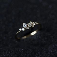 -: Made To Order Details :- Round Diamond Iconic Cluster Ring/ Dainty Diamond Cluster Ring/Unique Diamond Stacking Ring /Cluster Diamond Wedding Band, Labor Day Sale  ✔  Metal : 925 Sterling Silver, ✔ Gemstone : Natural White Diamond Cz  ✔ Shape : Round ✔ Size : 2.50 mm ✔ Ring Size :- 3-12 US ✔ Finish : Yellow gold plated, Rose gold plated and White Gold Plated ✔  Ready To Ship in - 5 to 7 business Working day. ✔  For Fast Delivery Kindly Pay 30.00 USD Extra ✔  All the jewelry in my store is han Aventurine Jewelry, November Birthstone Ring, Ring Cluster, Gold Rings Simple, Labor Day Sale, Zirconia Rings, Diamond Stacking Rings, Zierlicher Ring, Unique Diamonds