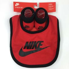 a red bib and pair of goggles