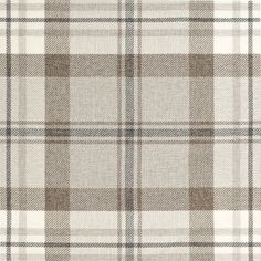 a white and brown plaid fabric