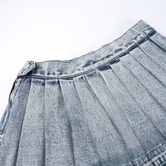 Product Name Women High Waist Pleated Denim Skirt Item NO. LY_KH23003DG Weight 0.29 kg = 0.6393 lb = 10.2294 oz Category Bottoms> Skirts Creation Time -06-29 This Women High Waist Pleated Denim Skirt And Made Of Polyster And Spandex Material. It Is a Must-Have Item For Everyday Life. Skirts Styles Range From Casual To Sporty, Sexy To Classic, No One Can Refuse The Temptation Of Skirts. Shop Wholesale Skirts For Women At Global Lover You Will Find More Wider Range Selections - Women’s Maxi And De Denim Pleated Skirt, Trendy Summer Fits, Pleated Denim Skirt, Mini Skirt Style, Pleated Denim, Solid Color Pants, Skirts Women, Fashion Design Dress, Denim Skirt Women