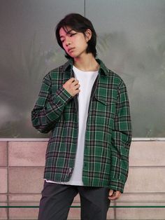 Editor's NoteOFFGRID's Hunting Flannel Checkered Shirt is made out of cotton 100% fabric that has a high quality texture and structure, and checkered pattern. With two pockets on the front chest, it is versatile to wear. It has design point of OFFGRID signature label and logo engraved snap buttons. You can style it with various items for casual and comfortable outfit. - Unisex item- Chest double pockets- Logo engraved snap buttons- Logo woven label Measurements (in.)M/L/XL- Length: 28.94 in / 29.72 in / 30.51 in- Chest: 22.44 in / 23.43 in / 24.41 in- Sleeve: 25.39 in / 26.18 in / 26.97 in- Shoulder: 18.90 in / 19.69 in / 20.47 inModel info: Male - 5'10 Wearing size L, Female - 5'7, Wearing size MComposition & Care- Cotton 100%- Refer to care labelDesigner- by OFFGRID Flannel Reference, Green Flannel Aesthetic, Winter Plaid Shirt For Streetwear, Winter Green Flannel Shirt With Pockets, Cotton Grid Pattern Button-up Shirt, Plaid Cotton Shirt With Pockets, Plaid Flannel Relaxed Fit Outerwear, Plaid Flannel Outerwear Relaxed Fit, Relaxed Fit Plaid Flannel Outerwear