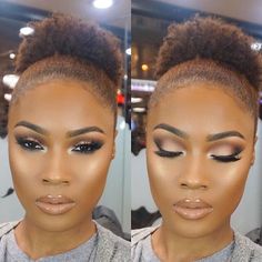 Nude perfection Yariszbeth ! #NigerianWedding Natural Hair And Makeup, Eyeshadow Art, Makeup Tips For Brown Eyes, Face Beat, Natural Glam, Beat Face