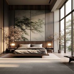 Relaxing Room Ideas Zen Modern, Feng Shui Bedroom Decor, Zen Style Bedroom, Zen Bedroom Decor, Japanese Bedroom Design, Asian Bedroom, Zen Bedroom Ideas, Simple Bed Designs, Design Ložnic