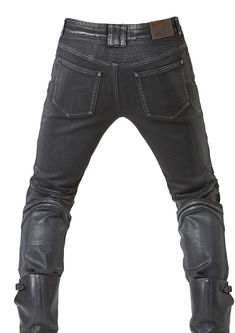 FEATHERBED SILVER Men's Motorcycle Riding Jeans | Coated Denim – uglyBROS USA