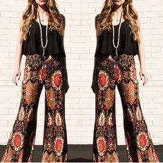 New Without Tag Show Me Your Mumu Boho Chic Colorful Paisley Merigold Wide Leg Trousers Printed Pants Size Xs. Zipper On Left Side And Pockets On Both Sides. Waistband Has Elastic On The Back. Waist: 24”, Inseam: 34” Bohemian Pants For Party In Fall, Bohemian Pants For Fall Party, Multicolor Wide-leg Party Pants, Bohemian Long Pants For Party, Jumpsuit Trousers, Show Me Your Mumu, Show Me Your, Printed Pants, Pants Trousers