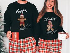 🎄 Get ready to double the laughter and spread the holiday cheer with our hilarious Couples' Holiday Shirt or Sweatshirt! Whether you're looking for a fun way to celebrate the season with your partner, or you're searching for the perfect gift for a couple in your life, this design is sure to make the holidays brighter and merrier. 😂 Crafted with care and designed to tickle your funny bone, this shirt/sweatshirt features a clever and humorous holiday-themed design that will have you and your par Christmas Couple Shirts, Matching Christmas Outfits, Couples Holiday, Christmas Party Shirt, Christmas Party Shirts, Matching Tees, Christmas Couple, Holiday Shirt, Christmas Gingerbread