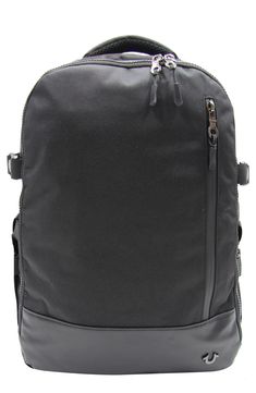 Carry your essentials in this commuter backpack constructed with a plethora of pockets inside and out. Zip around closure Single top handle, adjustable padded shoulder straps Polyester Imported Black Laptop Bag With Functional Pockets For School, Black Nylon Laptop Bag With Zipper Closure, Commuting Black Laptop Bag With Zipper, Black Laptop Bag With Adjustable Strap For Outdoor Use, Black Laptop Backpack With Zipper Pocket, Functional Camera Backpack With Adjustable Strap, Black Urban Backpack With Functional Pockets, Urban Black Backpack With Functional Pockets, Black Functional Backpack With Adjustable Strap