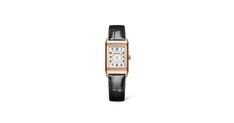 Pink Gold Ladies Watch Manual winding Reverso Classic Small 2602540 | Jaeger-LeCoultre Classic Formal Watch Accessories With Leather Strap, Classic Leather Strap For Watches, Timeless Formal Watch Accessories With Rectangular Dial, Classic Evening Watch Accessories With Rectangular Dial, Elegant Leather Watch Accessories For Anniversary, Luxury Watches With Leather Strap For Work, Luxury Gold Watch Accessories For Work, Luxury Leather Strap Watch For Work, Elegant Business Watch With Leather Strap