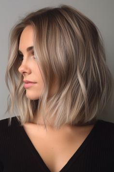 Blonde Hair Bob Long, Boss Babe Haircut, Sandy Blonde Long Bob, Bobs With Texture, Bob With Light Layers, Fine Hair Blonde Bob, Lob Haircut Blonde Balayage, Long Messy Bob Hairstyles, Blond Long Bob Hairstyles