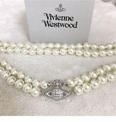 #ad Premium Quality Vivienne Westwood 2-strand pearl orb choker silver Necklace No BOX, Fashion Jewelry Nana Vivienne Westwood, Vivienne Westwood Necklace, Westwood Necklace, Choker Silver, Shipping Products, Fashion Jewelry Necklaces, Vivienne Westwood, Fashion Watches, Tracking Number