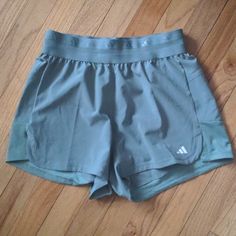 Nwt Adidas Shorts Color: Silver Green/White Hyglm Pacer Clearing Out! Haven't Worn So Letting Them Go! Make An Offer Or Bundle Two Or More Listings For A Special Discount! Adidas Green Bottoms For Summer, Stretch Adidas Athletic Shorts, Casual Green Adidas Shorts, Adidas Green Shorts, Adidas Shorts With Pockets, Adidas Bottoms With Built-in Shorts, Adidas Stretch Short Bottoms, Adidas Workout Shorts, Adidas Green Sports Shorts