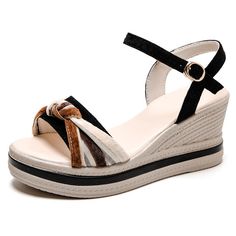 These Casual Sandals Women's come with an extra pad insert that lets you wear the shoes all night long with no pain. Chunky Wedges heel that gives us the perfect boost in height and comfort all day long. They're perfect for when you're on the go or walking around town. A perfect alternative to the traditional sandals, these sandals are great for the beach, a quick run to the store and will even go with a more dressed-up outfit. Footwear to last you a lifetime: This is a really good quality mater Casual High Heel Sandals With Arch Support, High Heel Sandals With Arch Support, Black Open Heel Shoes With Arch Support, Black Open Heel Heels With Arch Support, Black Open Heel Sandals With Arch Support, Black Sandals With Cushioned Eva Footbed, Black Closed Toe Slingback Sandals With Arch Support, High Heel Synthetic Wedge Sandals With Arch Support, Black Synthetic Wedge Sandals With Arch Support