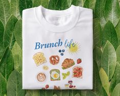 Brunch Life Tee, Breakfast club top, Sunday brunch tshirt, brunch food tshirt, holiday brunch top, aesthetic tee, Break fast tshirt (Unisex)   🍃 Wild Aesthetic 🍃 -All Printed on 100% Soft Cotton  -Plastic Free and Recyclable Packaging  -First Class Delivery UK  -UK based -Message for bundle discounts and customs.  Find sizing guide in the listing photos. Available in S  M  L XL Spring Brunch Graphic Tee Shirt, Trendy Summer T-shirt For Brunch, Cotton Graphic Print T-shirt For Brunch, Screen Print Crew Neck T-shirt For Brunch, Graphic Print T-shirt For Brunch, Brunch Club, Club Tops, Holiday Brunch, Sunday Brunch