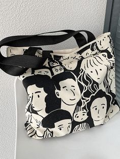 ⚡️Free Shipping 2022 Monochrome Face Graphic Canvas Shopper Bag Black ONE SIZE under $16.00 in Bags at AnotherChill.com Online. Pattern Type: Face Print. Material: Canvas. Usage: Shoulder Bag. Size: 16*15 inch. Design: With Inner Pocket Design & Zip Fly Closure. Occasion: Holiday/Weekend Casual/Going Out/Picnic/Camping/Shopping. ✓2022 SUMMER OUTFITS. Check reviews and buy Monochrome Face Graphic Canvas Shopper Bag today. Princess Bedding Set, Canvas Shopper Bag, Desain Tote Bag, Trendy Scarves, Type Face, Elegante Y Chic, Printed Canvas Tote Bag, Face Print, Estilo Preppy