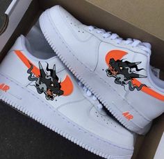 Hello and thanks so much for checking out the shop! This listing is for one pair of Dragon Air Force 1's! If you need names, age, birthdates or anything else added to the original design please leave it in the personalization box provided. Please also make note of when you need them by if a specific date and or color changes to the shoosh/Air. Any other questions can be answered through a message and I'll get back to you as soon as possible! Thanks so much for checking out the shop! I hope you have a wonderful day! Katlyn :) Customized White Sneakers As A Gift, Customized White Sneakers As Gift, Customized White Sneakers For Gift, Custom White Sneakers For Gift, Dragon Air, Nike Sandals, Shoe Designs, Custom Nike Shoes, Custom Nike