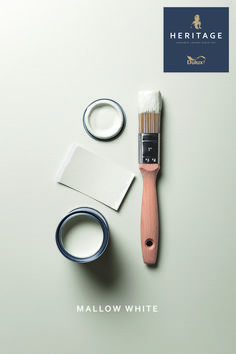 Dulux Heritage Mallow White Ash White Paint Wall Colors, Pure White Paint Color, White Grey Paint, House Palette, Brown Paint Colors