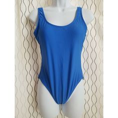 No Boundaries Womens One Piece Swimsuit Scoop Bikini Fit Blue Size M 7-9. Not Sure Is It Junior Size Blue Bodysuit For Swimming During Beach Season, Fitted Blue One-piece For Poolside, Stretch Blue Bodysuit For Swimming, Fitted Blue Bodysuit For Beach, Fitted Blue Bodysuit For The Beach, Solid One-piece Leotard With Lined Body, Solid One-piece Lined Leotard, Fitted Blue Swimsuit For Beach Season, Fitted Blue One Piece For Poolside