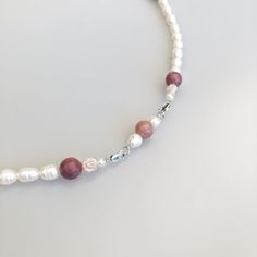 This beaded baroque pearl necklace can be styled as rope necklace, lariat necklace, classic necklace, or even a bracelet. Create your own Return to Origin style with your favourite chains, tassels, and pendants. ⚜ Return to Origin Beaded Pearl Beaded Chain ❀ Natural Fresh Water Pearl Pearl 5-9mm❀ Sterling Silver Spacer, Rings, and Clasp❀ Wood Beads with Vintage Pattern❀ Rhodochrosite Beads 10mm❀ Beaded Chain 42 in. with White Glasses Chain Connectors❀ Multiple Styles May this necklace bring you Spacer Rings, White Glasses, Pearl Lariat Necklace, Pearl Lariat, Silk Tassels, Pearl Necklace Set, Studded Necklace, Baroque Pearl Necklace, Classic Necklace