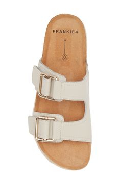 A dual-layer molded footbed lends indelible comfort and support to this podiatrist-designed sandal topped with adjustable straps and set on a wrapped platform. 2" heel; 1 1/2" platform (size 8.5) Cushioned footbed Leather upper and lining/synthetic sole Imported Cushioned Footbed Sandals With Round Toe, Adjustable Cushioned Footbed Sandals With Round Toe, Comfortable Double Strap Cushioned Footbed Sandals, Adjustable Beige Sport Sandals With Cushioned Footbed, Adjustable Double Strap Sport Sandals With Textured Footbed, Comfortable Adjustable Double Strap Footbed Sandals, Adjustable Double Strap Footbed Sandals With Arch Support, Adjustable Double Strap Slides With Cushioned Footbed, Adjustable Beige Footbed Sandals With Textured Footbed