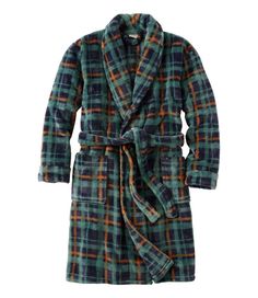 This just may be the coziest robe we've ever offered. Made from the same plush fleece as our Wicked Plush Throw, it won't shed or pill and it's luxuriously soft. Traditional Fit: Relaxed through the chest, sleeve and waist. Center Back Length (size M, Regular): 46". 100% polyester, brushed on both sides for an extra plush feel. Machine wash and dry. Front patch pockets. Removable tie belt. Imported. | Men's Wicked Plush Robe, Synthetic Super Soft Fall Sleepwear, Super Soft Sleepwear For Fall, Cozy Sleep Robe For Fall, Cozy Winter Robe For Overnight, Cozy Fall Sleep Robe, Cozy Winter Overnight Robe, Cozy Super Soft Winter Robe, Cozy Winter Robe Super Soft, Cozy Winter Robe, Super Soft