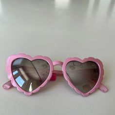 Betsey Johnson Pink Heart Sunglasses Heart-shaped Glass Sunglasses For Gift, Heart-shaped Glass Sunglasses As Gift, Heart-shaped Sunglasses With Tinted Glass Lenses, Heart-shaped Glass Sunglasses With Tinted Lenses, Heart-shaped Tinted Glass Sunglasses, Heart-shaped Sunglasses With Uv Protection As Gift, Heart-shaped Sunglasses With Tinted Lenses As Gift, Heart-shaped Sunglasses With Tinted Lenses For Gift, Cute Heart-shaped Tinted Sunglasses