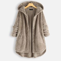 Season:Winter,Fall; Fabric:Polyester,Teddy; Sleeve Length:Long Sleeve; Look After Me:Hand wash; Gender:Women's; Style:Casual; Elasticity:Micro-elastic; Occasion:Daily; Outerwear Length:Regular; Fit Type:Regular Fit; Pattern:Solid Color; Neckline:Hoodie; Outerwear Type:Coat,Teddy Coat,Sherpa Jacket,Fleece Jacket,Hoodie Jacket; Front page:FF; Listing Date:03/02/2023; Bust:null; Length:null; Special selected products:Clearance; Fit US Size:null; Fit UK Size:null; Fit EU Size:null Velvet Hoodie, Fluffy Jacket, Winter Vest, Women Overcoat, Estilo Chic, Teddy Coat, Sherpa Jacket, Fleece Coat, Warm Coat