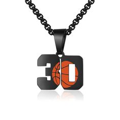 PRICES MAY VARY. 【Basketball Number Necklaces】Number necklace is a popular jewelry. 00-99 choose your favorite number, give this basketball gift for your family or your friend, bring lucky to them. 【Number Pendant Chain Size】length: 23 inches. Width: 0.09 inches. The chain is very strong and suitable for everyday wear.enjoy your baseball necklace. 【Made from stainless steel】Advantage is hypoallergenic waterproof, will not change color. Suit long time to wear and save. 【Meaningful Gift - Basertba Necklace For Boys, Basketball Jewelry, Basketball Necklace, Baseball Necklace, Favorite Number, Necklaces Black, Royal Flush, Number Necklace, Sports Jewelry