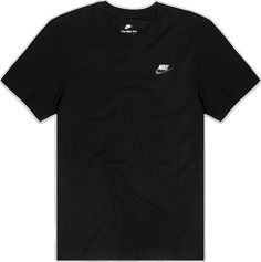 Nike Cotton T-shirt For Streetwear, Black Nike Cotton T-shirt, Nike Black Cotton T-shirt, Black Cotton Nike Tops, Black Nike Cotton Top, Nike Black Cotton Tops, Nike Cotton T-shirt With Relaxed Fit, Nike Cotton T-shirt In Relaxed Fit, Nike Cotton Crew Neck Shirt