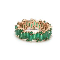 Emerald baguette eternity band ring gold | Natural emerald zig zag ring gold | Emerald cut emerald ring birthstone ring gold | Baguette ring STONE DETAILS : ✦ Stone : Emerald ✦ Stone Type : Natural ✦ Stone Size : 4x2 MM & 1.50 MM ✦ Stone Shape : Baguette Cut and Round cut ✦ Number of stones : 31 ✦ Stone Weight : 3-4 Carats ✦ Stone Grade : AAAA (Best) METAL DETAILS : ✦ Metal : Solid 14K Gold ✦ Metal Colour : Yellow / White / Rose Gold ✦ Setting : Prong Setting ✦ Ring Box : Yes SHIPPING DETAIL Green Emerald Stackable Ring With Baguette Cut, Green Baguette Cut Stackable Emerald Ring, Emerald Cut Emerald Ring, Gold Baguette Ring, Zig Zag Ring, Baguette Eternity Band, Emerald Band Ring, Emerald Band, Gold Sapphire Ring