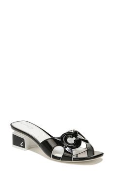 Cutout details on the strap add an eye-catching textural element to a sandal lifted by a just-right block heel. 2" heel Synthetic upper and lining/rubber sole Imported Block Heels Sandal, Sam Edelman, Circus, Block Heels, Womens Sandals, Sandals Heels, Nordstrom, Sandals, Heels