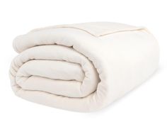 a white blanket folded on top of each other