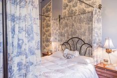 Beautiful Blue And White Toile Bedroom Makeover | Bedrooms