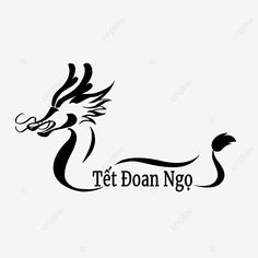 the logo for tet boan noo, which is an animal with horns and tail