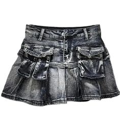 Material: POLYESTER Elasticity: Non-Stretch Fabric Type: DENIM Denim Skort, Shorts Skirt, Modern Trend, Mini Fashion, Vintage Vibes, Denim Fabric, Denim Women, Fashion Games, Summer Collection