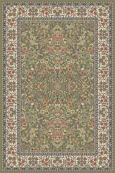 Ancient Garden 57078-4444 Green/Ivory Vintage Rug 1stdibs, Authentic Vintage Rug, Indian Carpet Design, Ancient Garden, Motifs Art Nouveau, Indian Carpet, Dynamic Rugs, Persian Pattern, Rugs Usa