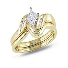 This Graceful Cheap Diamond Wedding Set Ring , though comes with such low prices but there is no compromise on the quality or the craftsmanship. This Diamond Ring can be customized to 10k, 14k or 18k Yellow Gold, White Gold or Rose Gold. The center diamond can your choice of Round cut or Princess Cut. This ring comes with a lovely Jewelry box.. The diamonds are "I" Clarity and "I-J" color. Our gemstones are AA grade. The Diamond and Gemstone cut ranges from Round, Princess, Pear, Oval, Cushion.M Baguette Wedding Rings, Diamond Wedding Sets, Diamond Bridal Sets, Princess Cut Diamond, Gold Ring Sets, Yellow Gold Engagement, Yellow Gold Engagement Rings, Wedding Rings Vintage, Engagement Ring Styles