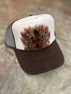 Bird Ridge hats are individually crafted to ensure that no two are ever the same, uniquely made, just like you! White Cap For Western-themed Events, Western Style Brown Cap Costume Hat, Adjustable Mini Hat With Feathers For Kentucky Derby, Adjustable Feathered Top Hat For Kentucky Derby, Adjustable Top Hat With Feathers For Kentucky Derby, Adjustable Brown Top Hat For Kentucky Derby, Adjustable Cap For Kentucky Derby, Adjustable Cap For Kentucky Derby Costume, Brown Country Hat With Feathers