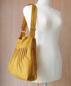 Yellow Cotton Shoulder Bag For School, Yellow Cotton Bags With Pockets, Yellow Cotton Canvas Bag For Everyday Use, Yellow Purse, Yellow Purses, Yellow Hues, Stylish Tote Bag, Multipurpose Bag, Canvas Messenger Bag