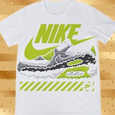 a t - shirt with the nike logo on it