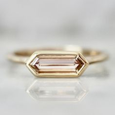 Elongated Hexagon Diamond Ring, Yellow Gold Bezel Set Ring, Solitaire Gold Ring For Women, Anniversary Gift For Wife, Unique Engagement Ring, Minimalist Diamond Ring, Hexagon Diamond Ring, Bridal Jewelry Set, Personalized Jewelry, Gift For Mom, Ring For Special One, Honeymoon Gift, Halloween Gift For Her 𝐋𝐚𝐛 𝐆𝐫𝐨𝐰𝐧 𝐃𝐢𝐚𝐦𝐨𝐧𝐝 𝐢𝐬 𝟏𝟎𝟎% 𝐆𝐞𝐧𝐮𝐢𝐧𝐞 𝐚𝐧𝐝 𝐑𝐞𝐚𝐥 𝐃𝐢𝐚𝐦𝐨𝐧𝐝. 𝐓𝐡𝐞𝐲 𝐚𝐫𝐞 𝐂𝐡𝐞𝐦𝐢𝐜𝐚𝐥𝐥𝐲, 𝐏𝐡𝐲𝐬𝐢𝐜𝐚𝐥𝐥𝐲 𝐚𝐧𝐝 𝐎𝐩𝐭𝐢𝐜𝐚𝐥𝐥𝐲 𝐈𝐝𝐞𝐧𝐭𝐢𝐜𝐚 Faceted Diamond Wedding Ring Fine Jewelry, Fine Jewelry Faceted Diamond Wedding Ring, Faceted Diamond Wedding Ring, Wedding Fine Jewelry Diamond Ring With Facets, Diamond Jewelry With Fluted Bezel As Gift, Luxury Octagon Faceted Ring, Luxury Hexagon Wedding Ring, Classic Faceted Octagon Ring, Luxury Faceted Wedding Ring