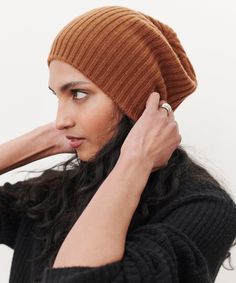 Cashmere Beanie – Jenni Kayne Crochet Wear, Cashmere Beanie, Jenni Kayne, Fall Favorites, Made In China, Get Dressed, Design Details, Knitted Hats, Winter Hats