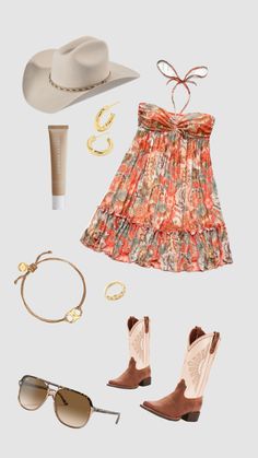 Zach Bryan concert outfit #zachbryan #concertoutfit #zachbryanconcert #ootd #zachbryanconcertoutfit Luke Bryan Concert Outfit, Concert Dress Outfit, Country Concert Dress, Summer Country Concert Outfit, Luke Bryan Concert, Cowgirl Style Outfits, Concert Dresses